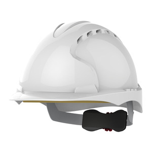 White JSP EVO3 Safety Helmet - Wheel Ratchet - Vented - AJF170-000-100